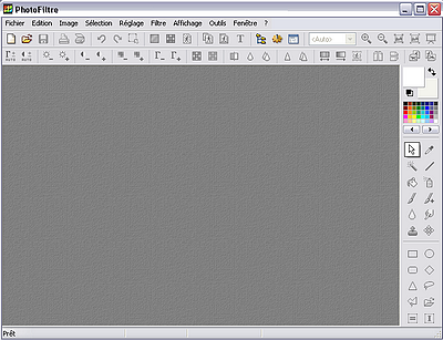 Printscreen de l'interface de Photofiltre